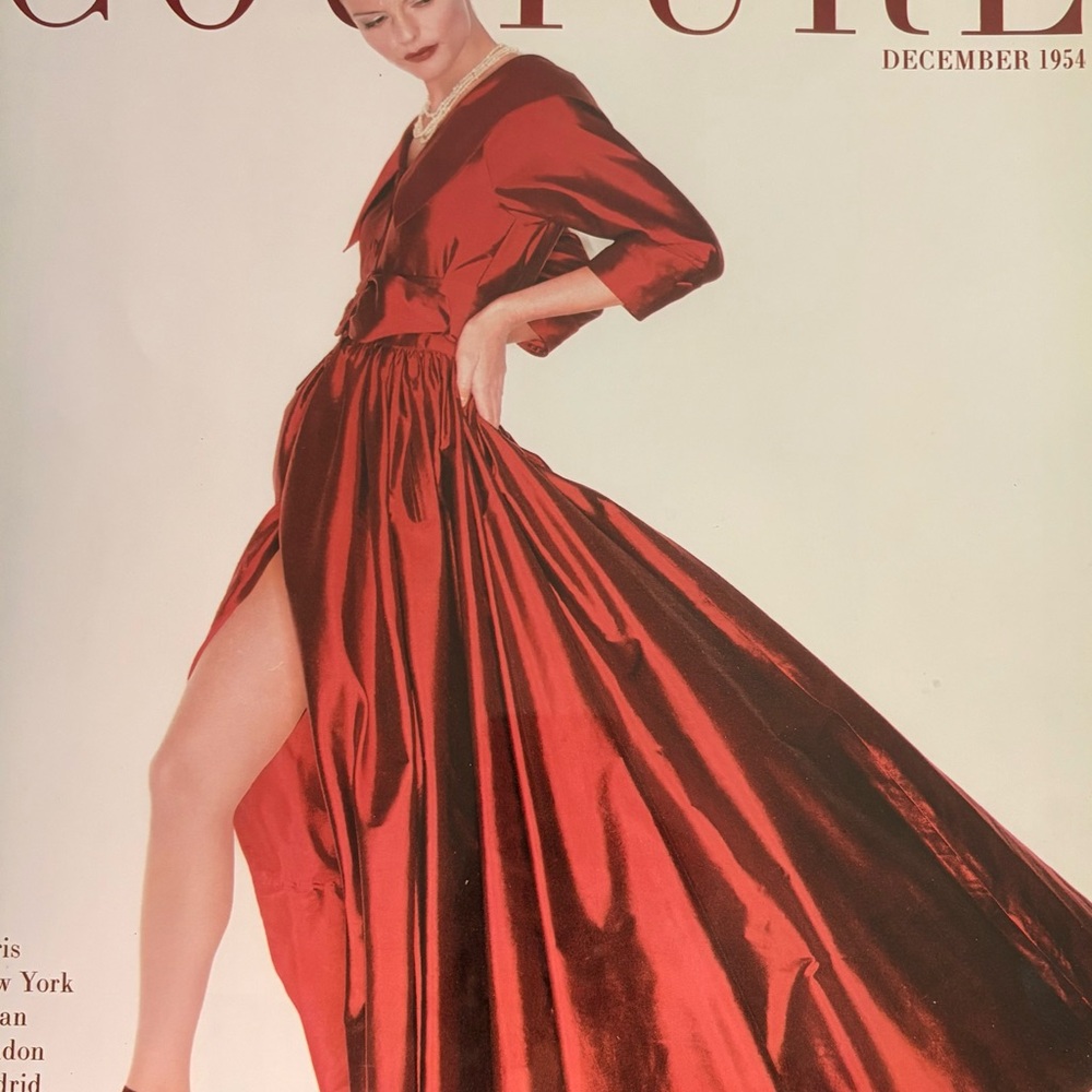 Couture Magazine December 1954 English Fashion Publication Vintage Fashion Topic